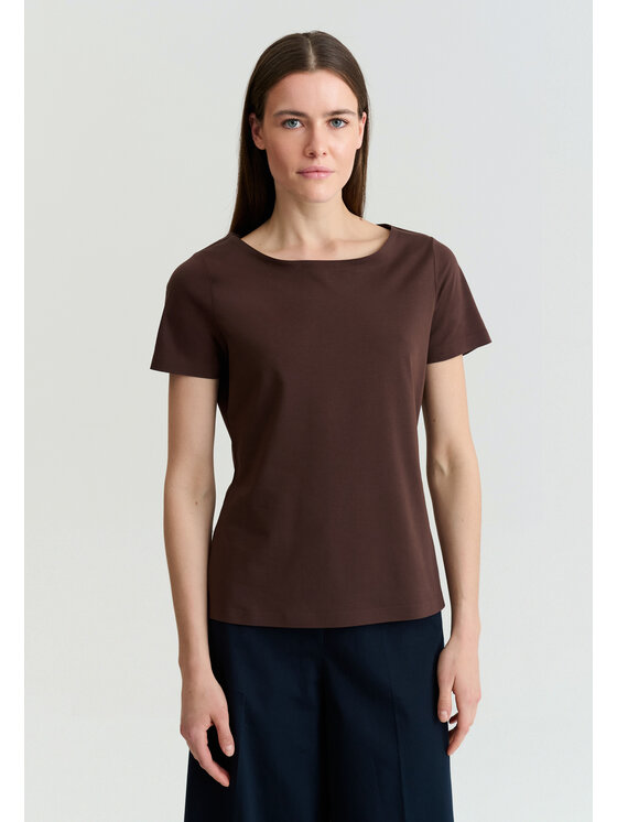 TATUUM TATUUM Bluzka MIKAJA 2 Brązowy Classic Fit