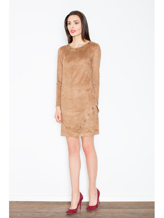 FIGL FIGL Φόρεμα M455 Καφέ Regular Fit