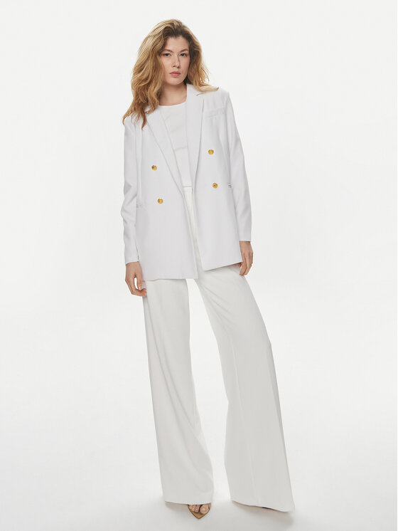 Brave Soul Brave Soul Suknjič LJK-PRIMA2PKF Bela Straight Fit