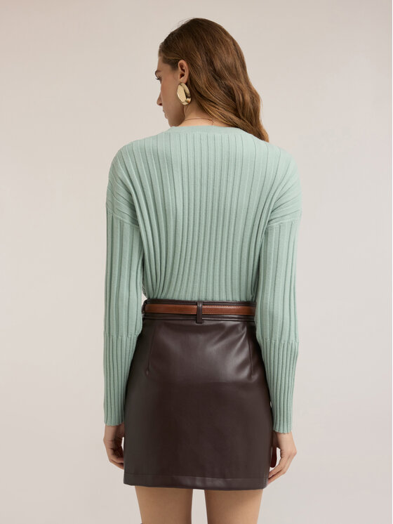 Motivi Motivi Cardigan M445W003543N015 Turchese Slim Fit