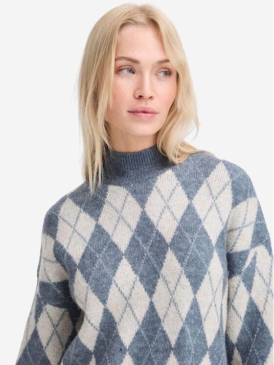 b.young b.young Πουλόβερ Maglione BYNAFTA Γκρι Regular Fit