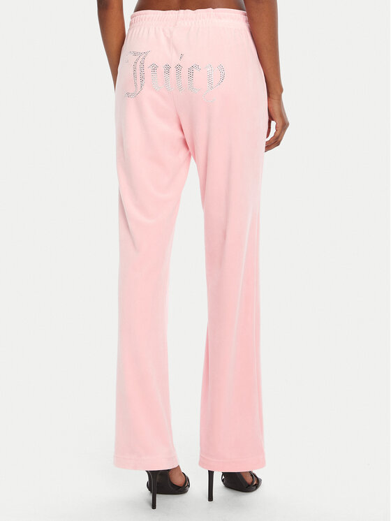 Juicy Couture Juicy Couture Donji dio trenerke Tina JCAPW045 Ružičasta Regular Fit