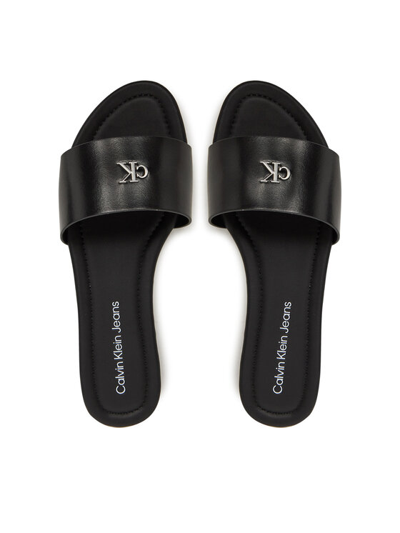 Calvin Klein Jeans Calvin Klein Jeans Šľapky Flat Sandal Slide Mg YW0YW01697 Čierna