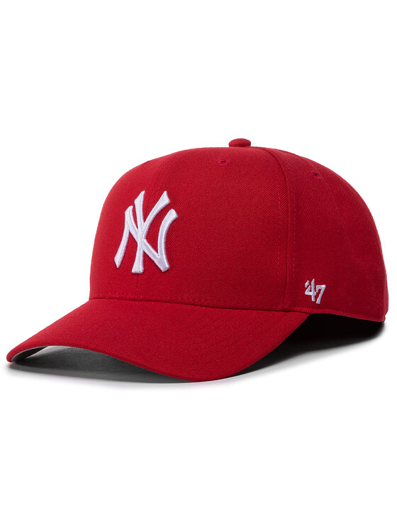 47 Brand Kepurė su snapeliu Mlb New York Yankees Cold Zone '47 Mvp Dp B-CLZOE17WBP-RD Raudona
