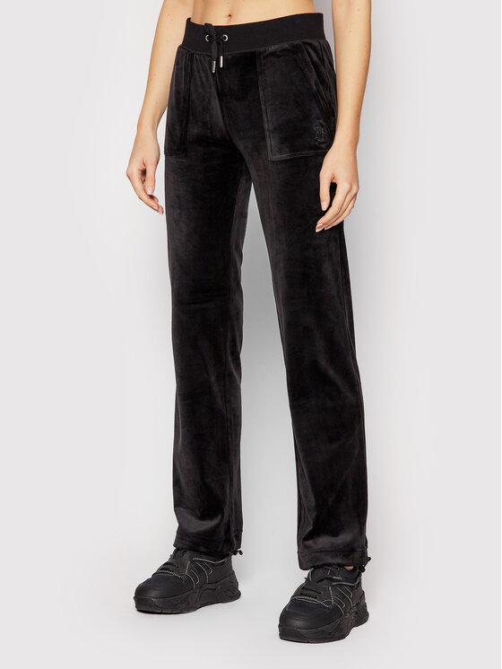 Juicy Couture Juicy Couture Melegítő alsó Del Ray JCAP180 Fekete Regular Fit