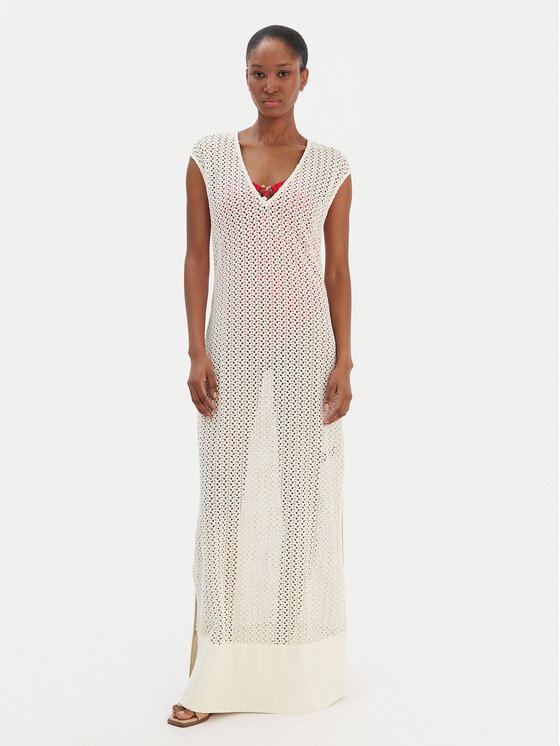 Seafolly Sukienka plażowa 55530-DR Beżowy Regular Fit