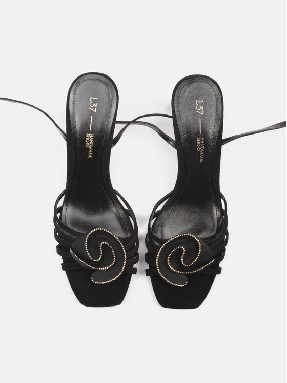 L37 L37 Sandali DARK FLOWER Nero