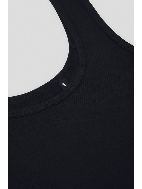 Lancerto Lancerto Top Cynthia TS073225000004 Czarny Slim Fit