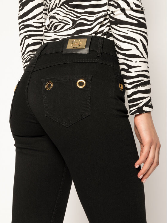 Cavalli Class Cavalli Class Blugi Slim Fit A1IUA013 Negru Slim Fit