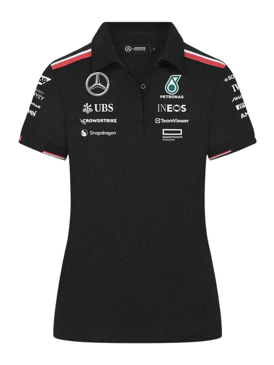 Mercedes AMG Petronas F1 Mercedes AMG Petronas F1 Polo Mercedes AMG Petronas F1 Team 2024 Czarny Regular Fit