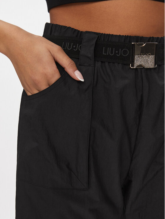 Liu Jo Sport Liu Jo Sport Teplákové nohavice TA4198 T3767 Čierna Regular Fit