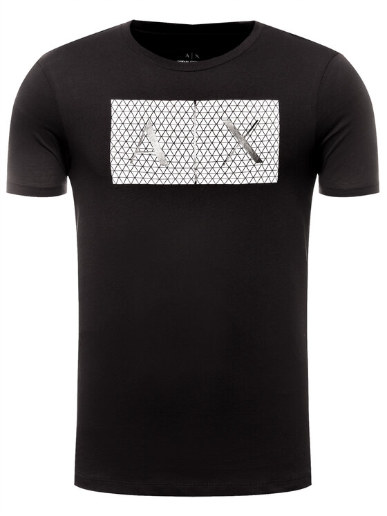 Armani Exchange Armani Exchange T-Shirt 8NZTCK Z8H4Z 1200 Czarny Slim Fit