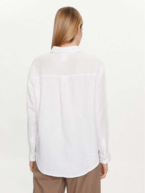 Gap Gap Koszula 885282-01 Biały Relaxed Fit