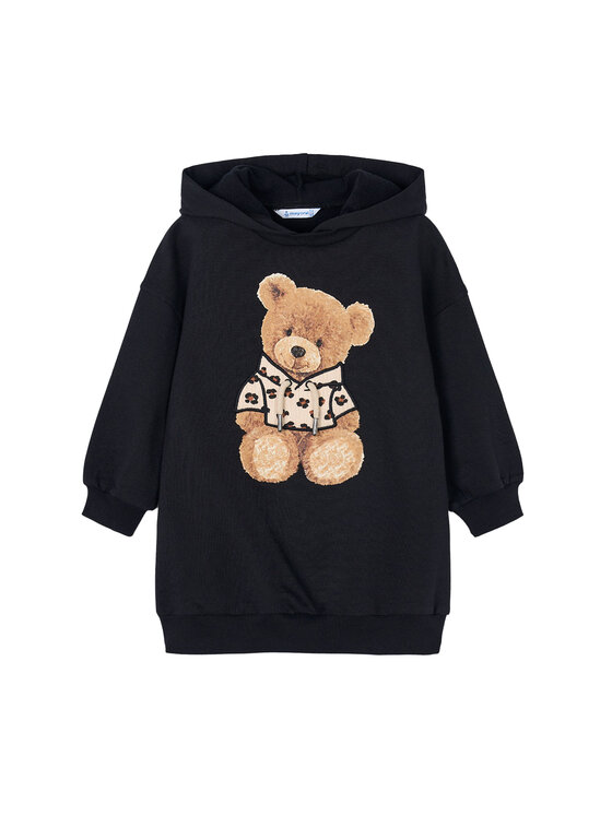 Mayoral Sukienka dzianinowa 4928 Czarny Regular Fit