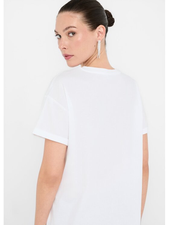 Liu Jo Liu Jo T-shirt UF5257JS904M9785 Bianco Regular Fit