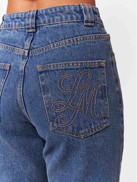 La Mania La Mania Jeansy TWIST Modrá Basic Fit