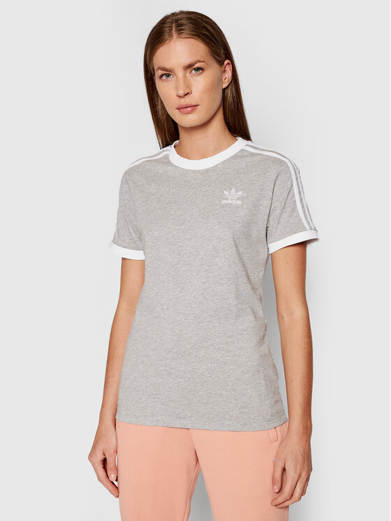 adidas Tričko adicolor Classics 3-Stripes H33576 Sivá Standard Fit