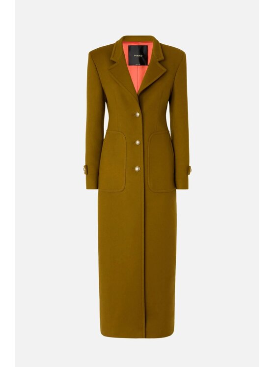 PINKO PINKO Płaszcz zimowy Verici Cappoto Zielony Tailored Fit