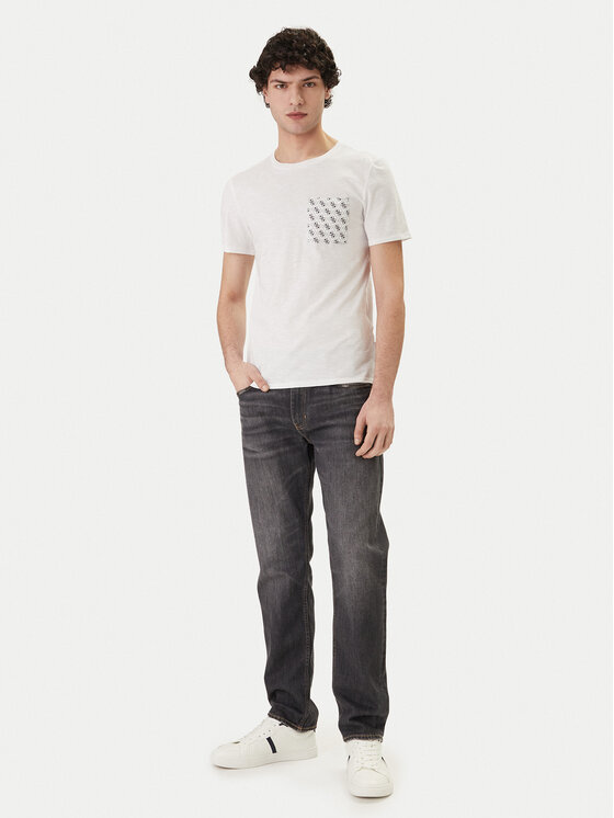 Guess Guess Tricou F6GI12 K6XN4 Alb Regular Fit