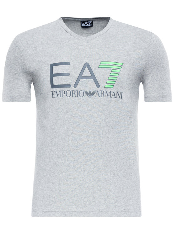 EA7 Emporio Armani EA7 Emporio Armani Marškinėliai 3GPT02 PJ03Z 3905 Pilka Slim Fit