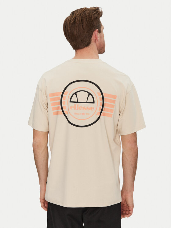Ellesse Ellesse T-Shirt Duomo SHZ21889 Beżowy Relaxed Fit