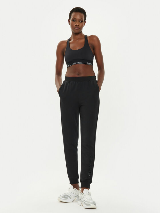 Calvin Klein Performance Calvin Klein Performance Teplákové nohavice 00GWF4P601 Čierna Regular Fit