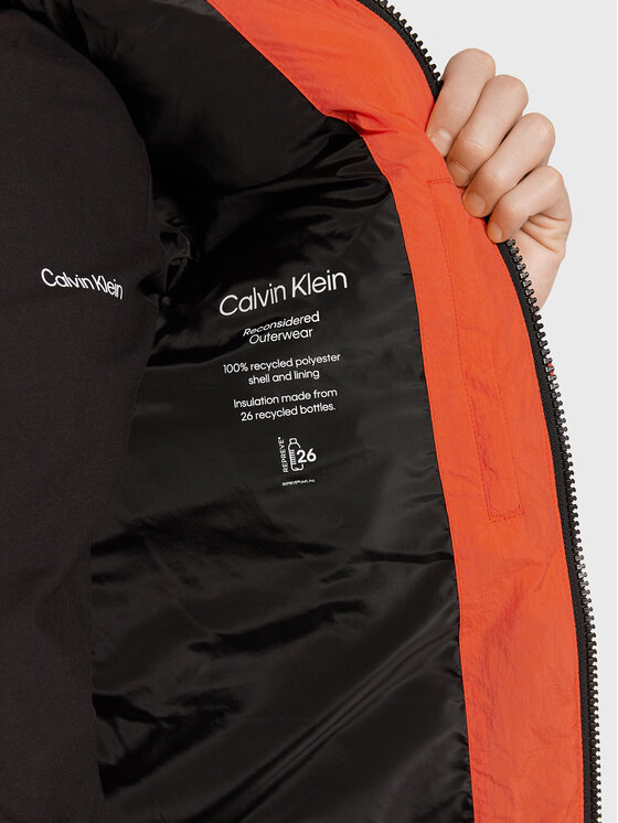 Calvin Klein Calvin Klein Giubbotto invernale Crinkle K10K110336 Arancione Regular Fit