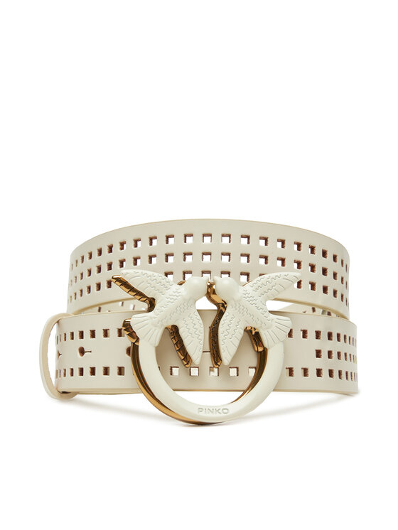 PINKO PINKO Дамски колан Love Berry H3 Belt 20251 PLT01 100125 A11W Бял