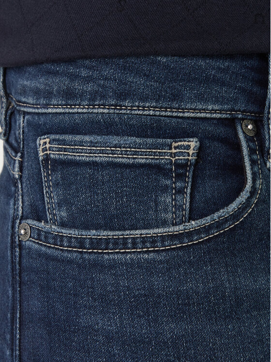 Guess Guess Jeansy M6RAS2 D0632 Niebieski Slim Tapered Fit