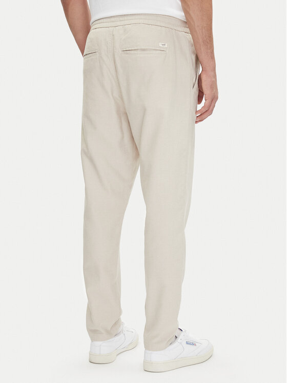 Mustang Mustang Stoffhose Milano 1016330 Weiß Tapered Fit