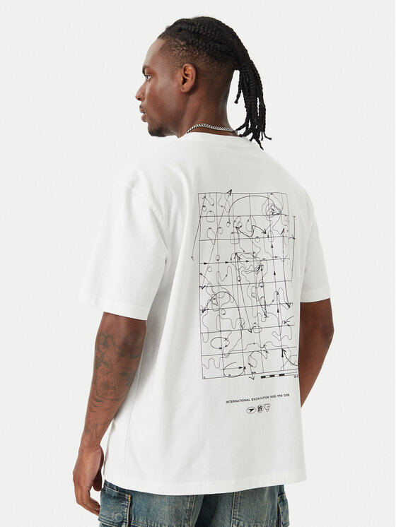 G-Star Raw G-Star Raw Tricou Back D28884-E385 Alb Relaxed Fit