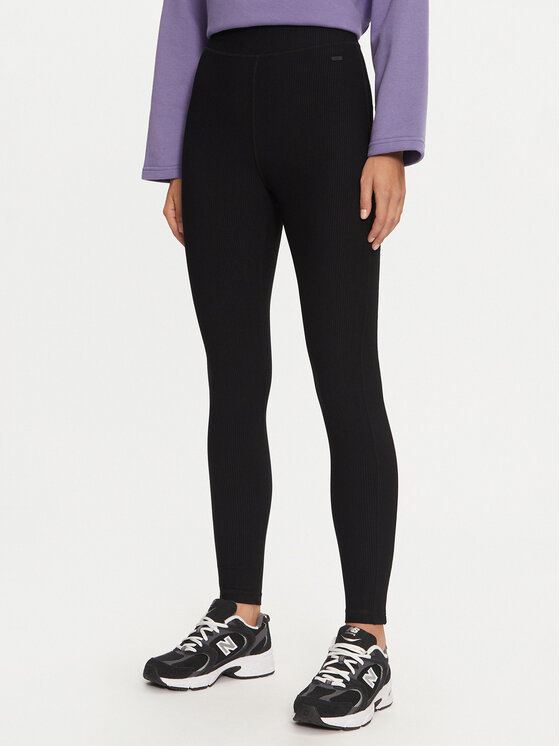 4F 4F Colanți 4FWAW24TTIGF185 Negru Slim Fit