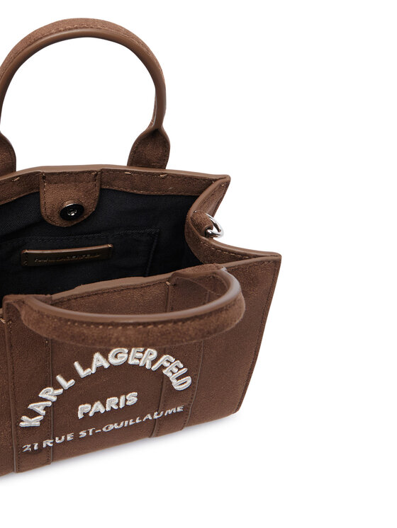 KARL LAGERFELD KARL LAGERFELD Ročna torba B4W30374 Temno rjava