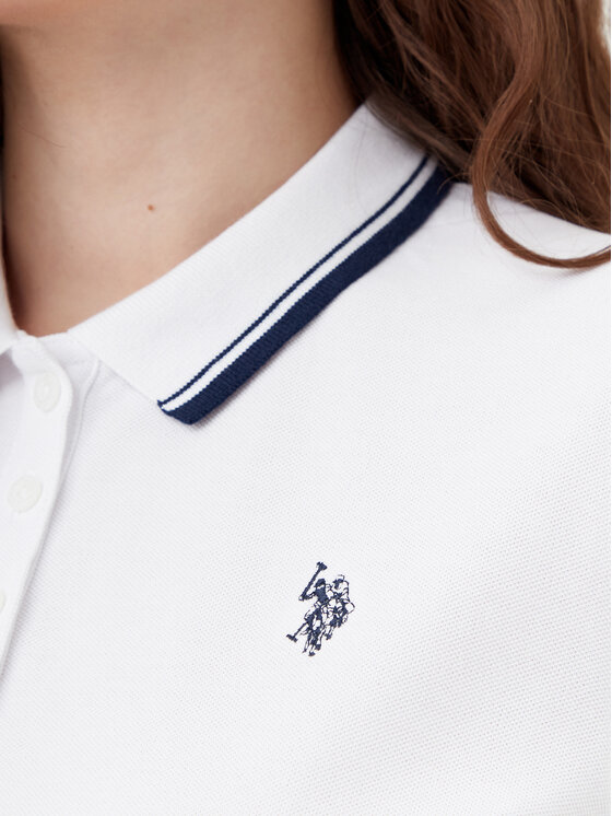 U.S. Polo Assn. U.S. Polo Assn. Поло WUP0812 Білий Regular Fit