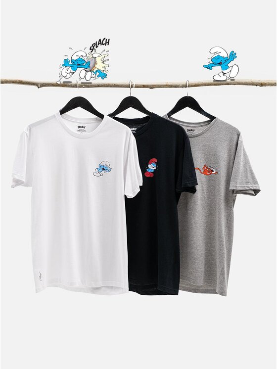 Smerfy Smerfy T-Shirt Koszulki klakier papa XL Kolorowy Regular Fit