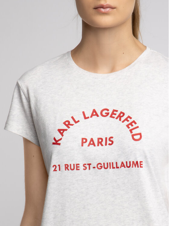 KARL LAGERFELD KARL LAGERFELD T-Shirt 81KW1729 Szary Regular Fit