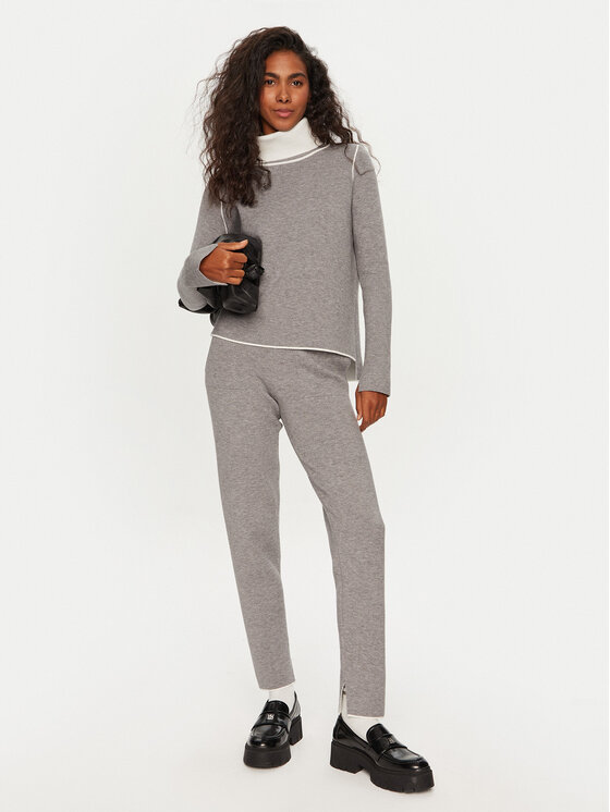 Deha Deha Rollkragenpullover D12814 Grau Regular Fit