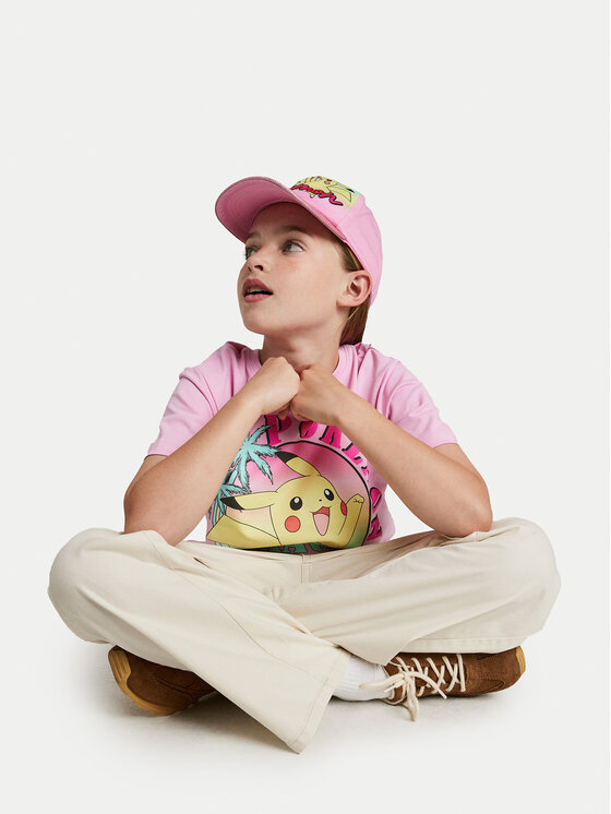 NAME IT NAME IT Marškinėliai Fami Pokemon 13240888 Rožinė Standard Fit