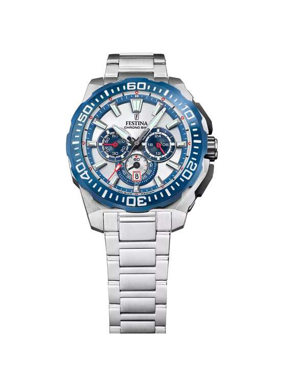 Festina Festina Zegarek F20724-1 Srebrny