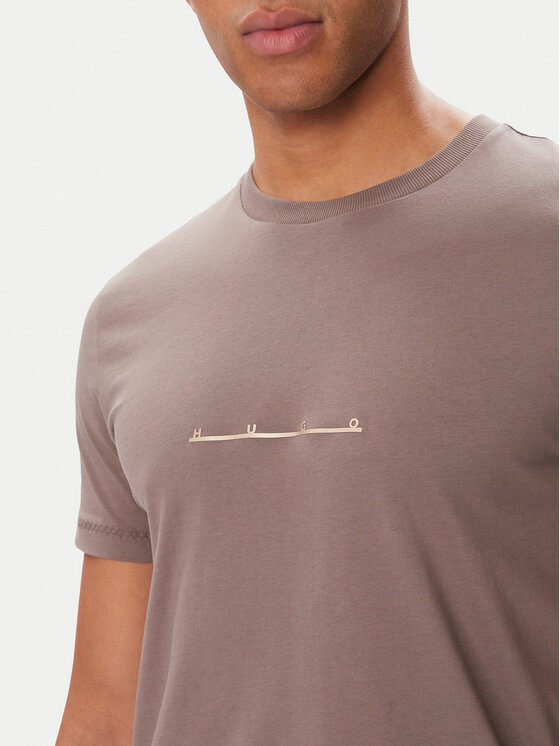 HUGO HUGO Футболка Datri   50568118 Коричневий Regular Fit