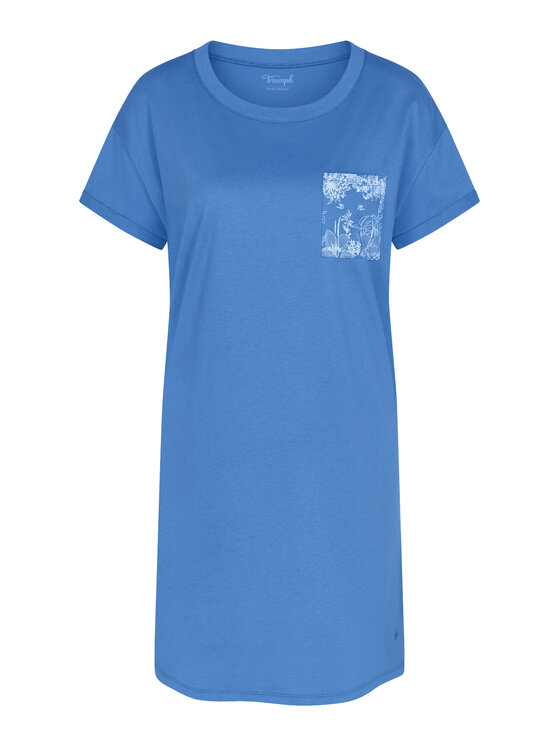 Triumph Triumph Naktiniai marškiniai 10225066 Mėlyna Regular Fit