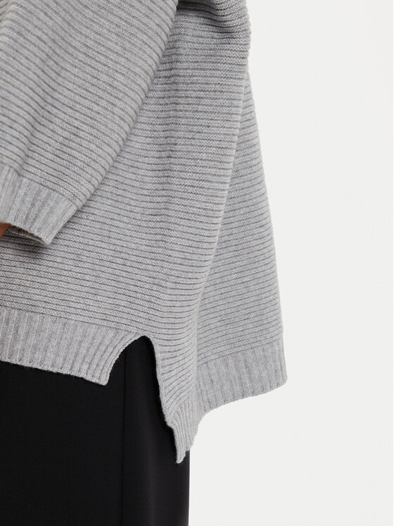 Kontatto Kontatto Rollkragenpullover 3M0213 Grau Relaxed Fit