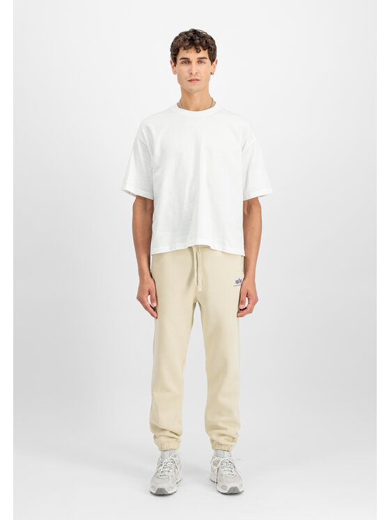 Alpha Industries Alpha Industries Joggery Basic Small Logo II Jogger Beżowy Regular Fit
