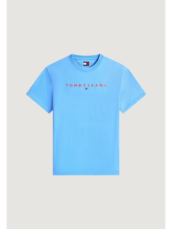 Tommy Jeans Tommy Jeans T-shirt TJM REG LINEAR LOGO Blu Casual Fit