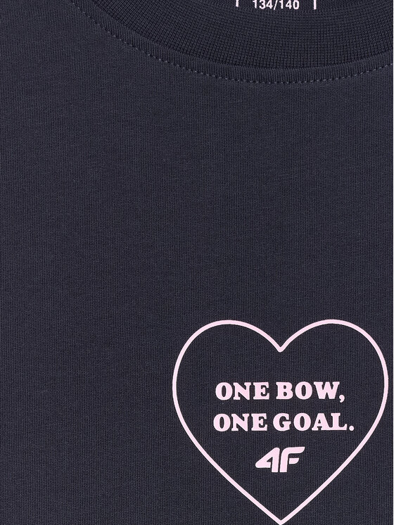 4F 4F T-Shirt BOW MOTION Granatowy Loose Fit