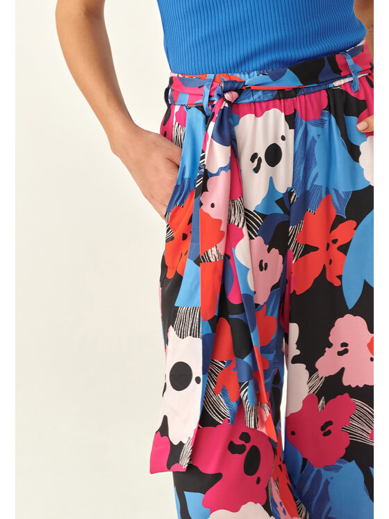 TATUUM TATUUM Spodnie materiałowe PALAZZO Kolorowy Loose Fit