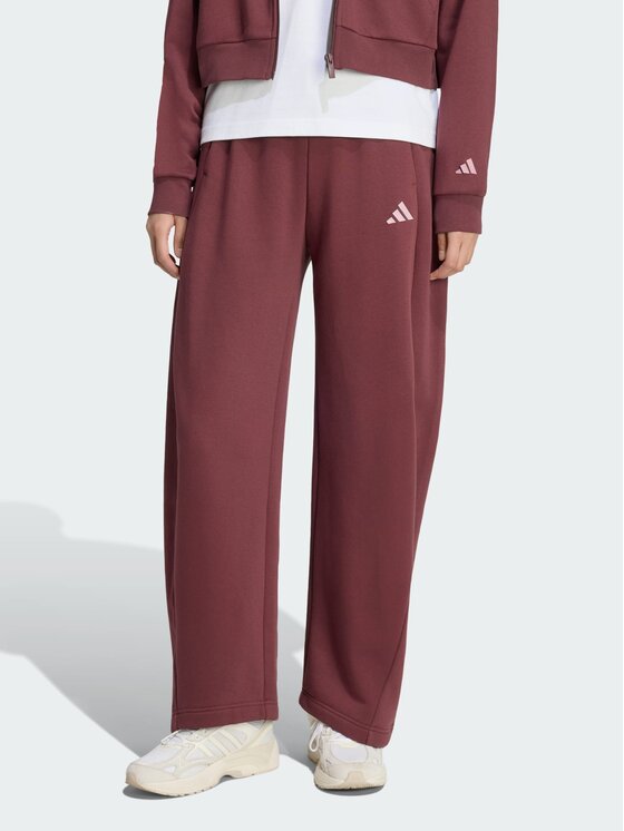 adidas adidas Spodnie materiałowe 170200 Czerwony ciemny Loose Fit