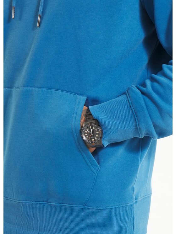 PITBULL PITBULL Bluza Bluza męska z kapturem VINTAGE BOXING XXL Niebieski Regular Fit
