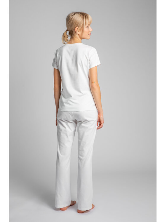 LaLupa LaLupa T-Shirt LA014 Biały Comfortable Fit