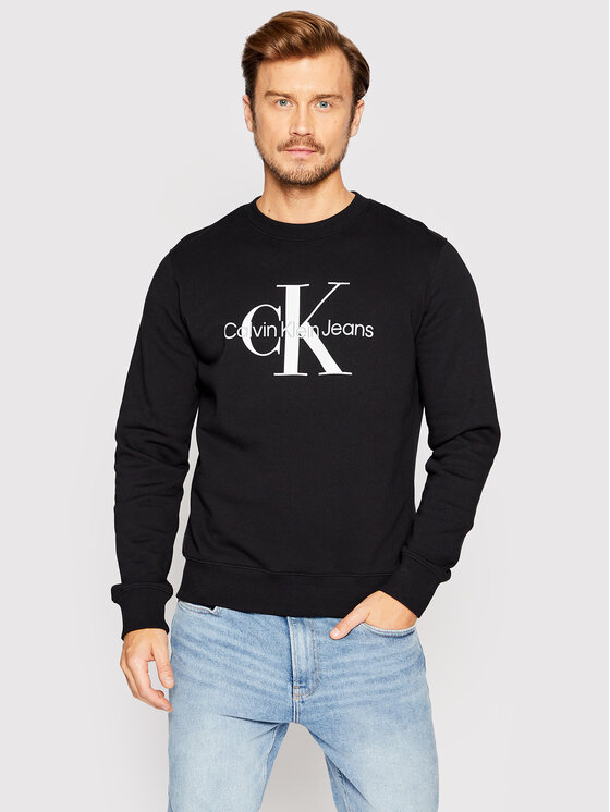 Calvin Klein Jeans Džemperis ar kapuci J30J320933 Melns Regular Fit